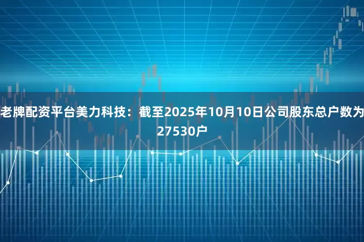 老牌配资平台美力科技：截至2025年10月10日公司股东总户数为27530户